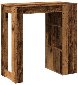 Stolik barowy z przegrodami, stare drewno, 102x50x103,5 cm