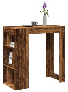Stolik barowy z przegrodami, stare drewno, 102x50x103,5 cm