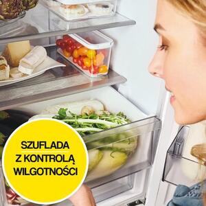 Lodówka CANDY CNCQ2T620EW Fresco 300 Pełny No Frost 205cm Komora świeżości Biały