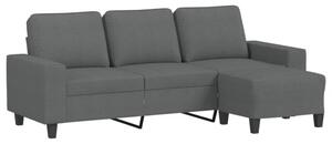 Sofa 3-osobowa z podnÃ³Å¼kiem, ciemnoszary, 180 cm, tkaninÄ
