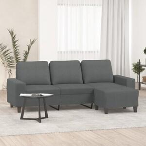 Sofa 3-osobowa z podnÃ³Å¼kiem, ciemnoszary, 180 cm, tkaninÄ