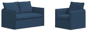 ModuÅowa kanapa nowoczesna w kolorze niebieskim z ergonomicznym designem