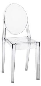 Krzesło Viki inspirowane Victoria Ghost transparentne z tworzywa