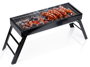 Grill węglowy składany przenośny 77x23x31 cm