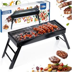 Grill węglowy składany przenośny 77x23x31 cm
