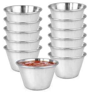 Miseczka na sos dipówka stalowa 6 cm, 60 ML 12 szt