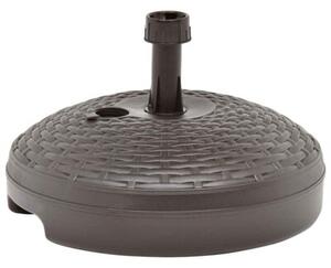Podstawa pod parasol, 20 l, brązowa, rattan z tworzywa