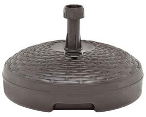 Podstawa pod parasol, 20 l, brązowa, rattan z tworzywa