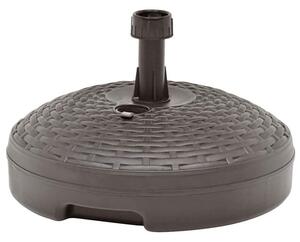 Podstawa pod parasol, 20 l, brązowa, rattan z tworzywa