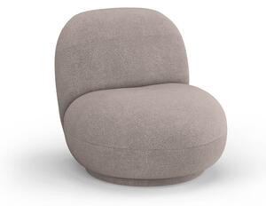 Beżowy fotel z materiału bouclé Chuck – Micadoni Home