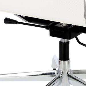 Fotel biurowy CH1171 PREMIUM inspirowany EA117 siateczka biała, chrom