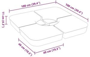 Podstawa do parasola, 4-cz., 100 kg, pp
