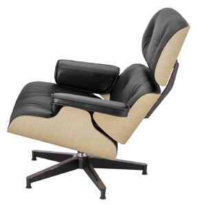 Fotel Vip czarny/ dąb insp. Lounge Chair