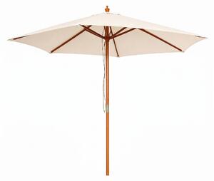 Linder Exclusiv Parasol ogrodowy z drewnian konstrukcj 250 cm Beowy