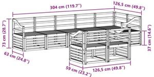 Zestaw mebli ogrodowych z litego drewna akacjowego w nowoczesnym designie