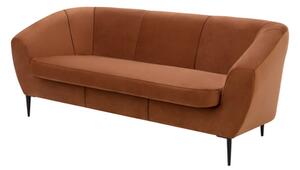 Sofa na wysokich nóżkach ruda OLIVIO