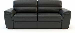Sofa skórzana czarna GIOVANNI