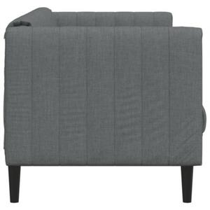 Sofa 2-osobowa, ciemnoszara, tapicerowana tkaninÄ