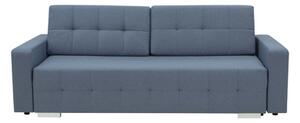 Sofa rozkładana z pikowaniem niebieska LILA