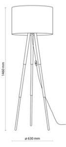 Lampa stojąca podłogowa TOKYO E27 15W TK-Lighting 5284