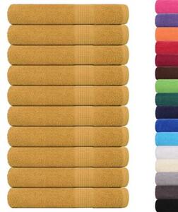 Ręczniki frogn 10 szt. złoty 100x200 cm 360 g/m²