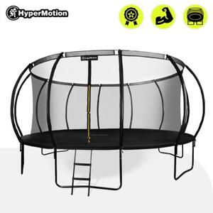 Trampolina ogrodowa XXXXL dla dzieci HyperMotion - 487 cm 16FT - z drabinką i siatką wewnętrzną - do domu i ogrodu - 150kg max
