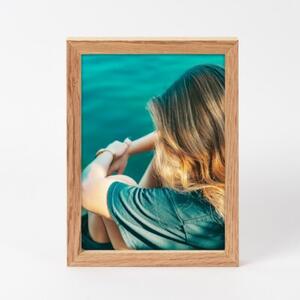 Ramka na zdjęcia 13x18 cm ramka drewniana dębowa ramka z litego drewna dębowego FRAMAI®