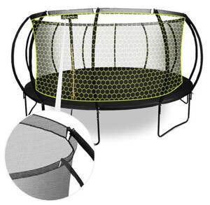 Trampolina ogrodowa XXXXL dla dzieci HyperMotion - 487 cm 16FT - z drabinką i siatką wewnętrzną - do domu i ogrodu - 150kg max