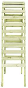 Pergola ogrodowa z ławką, 130x60x230 cm, impregnowana sosna