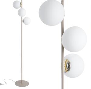 Lampa stojąca podłogowa Light Home LH Siena 3xE14 klosz biała kula kaszmir