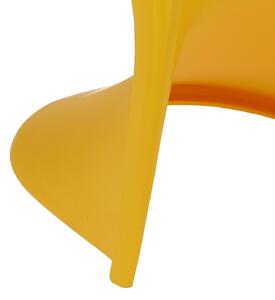 Krzesło Balance PP żółte z tworzywa