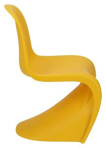 Krzesło Balance PP żółte z tworzywa