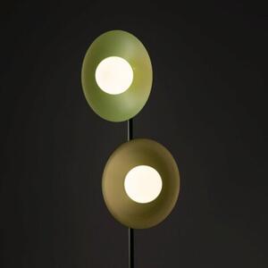 Lampa podłogowa TK Lighting SLATE MIX GLASS 16139, metal szkło, biało-zielona, 2xG9, 160 cm, nowoczesna do salonu