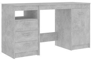 Biurko, szaroÅÄ betonu, 140x50x76 cm, materiaÅ drewnopochodny