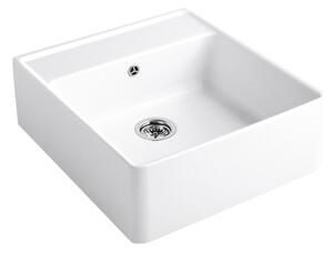 Villeroy & Boch Single-Bowl Sink zlewozmywak ceramiczny 63x59,5 cm CeramicPlus Weiss Alpin 632061R1