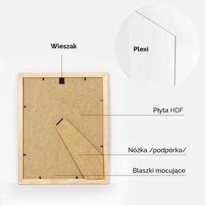 Ramka na zdjęcia 24x30 cm z drewna surowego sosnowa ramka DIY FRAMAI®