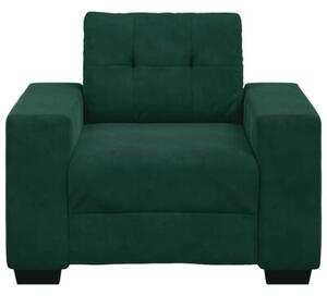 Sofa fotel ciemnozielony 100x78x80 cm aksamit
