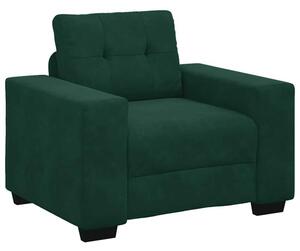 Sofa fotel ciemnozielony 100x78x80 cm aksamit