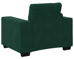 Sofa fotel ciemnozielony 100x78x80 cm aksamit