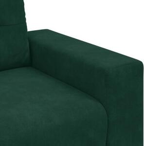 Sofa fotel ciemnozielony 100x78x80 cm aksamit