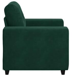 Sofa fotel ciemnozielony 100x78x80 cm aksamit