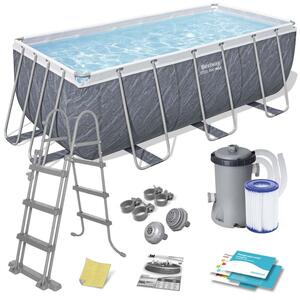 Basen ogrodowy stelażowy 412x201x122cm BESTWAY zestaw 10w1