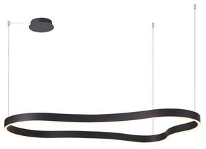 Lampa wisząca LED 60W Azzardo Mirabella 120 czarna, 3000K, ściemnialna (AZ5093)