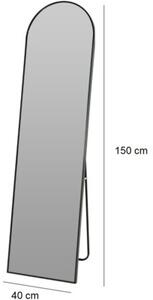 Lustro KOOPMAN 40 x 150 cm Czarny