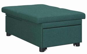 Nowoczesna rozkÅadana sofa w ciemnej zieleni z regulowanym oparciem