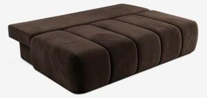 Sofa Rozkładana Kanapa z Funkcją Spania Dwuosobowa Do Salonu Brązowa SARIA