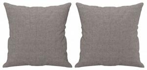 Sofa 2-osobowa z poduszkami, taupe, 120 cm, tkanina