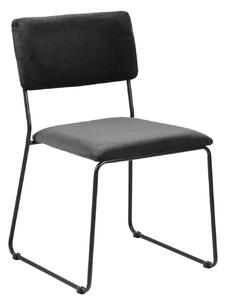 Krzesło Cornelia VIC Dark grey tapicerowane