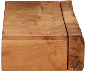 Półki ścienne 2 szt. 80x17x8 cm drewno lite akacja
