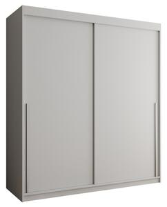 Szafa przesuwna Garderoba SIMA T 180 biały + u. srebrny